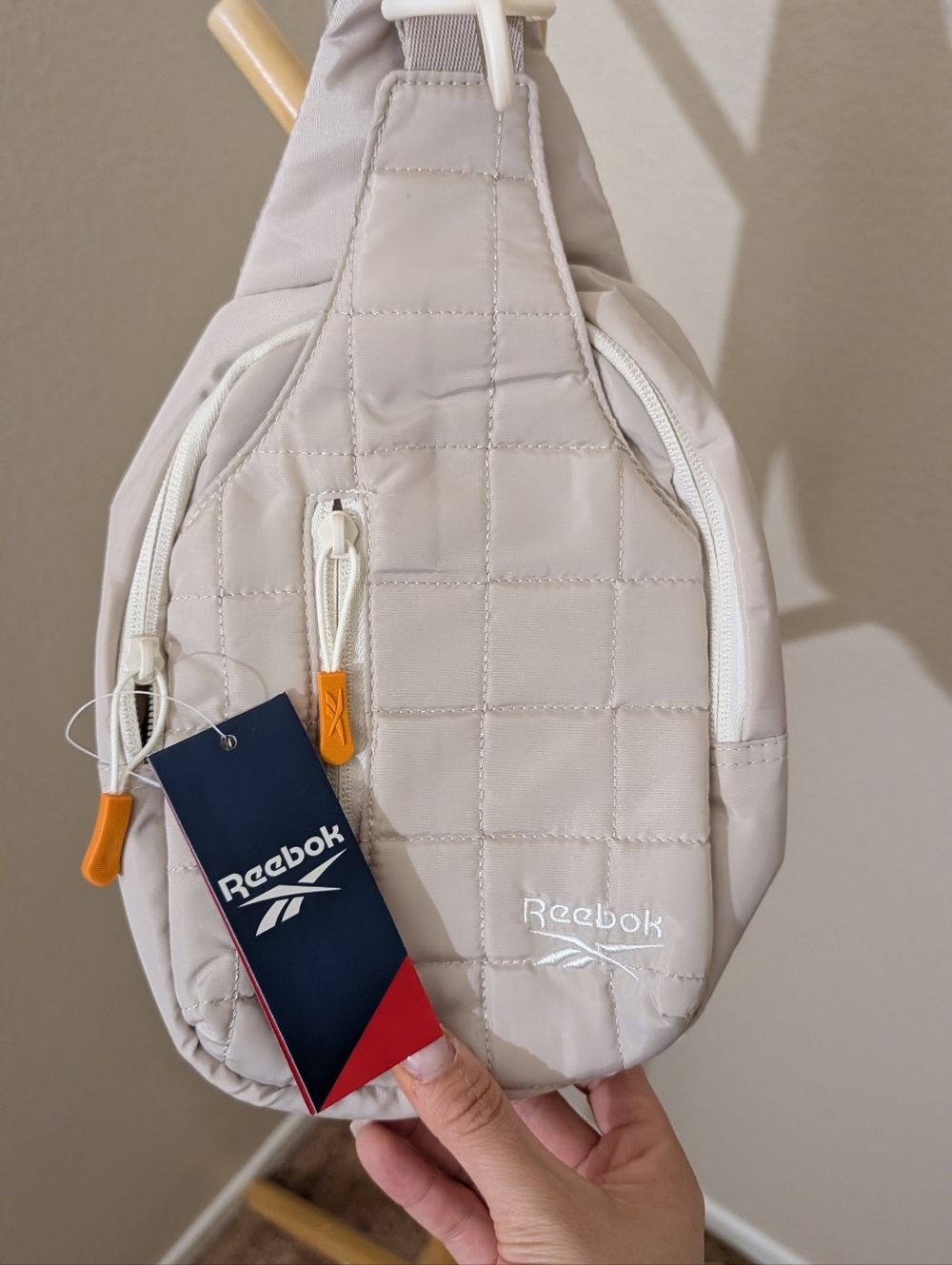 Reebok Quilted Pink Belt Bag